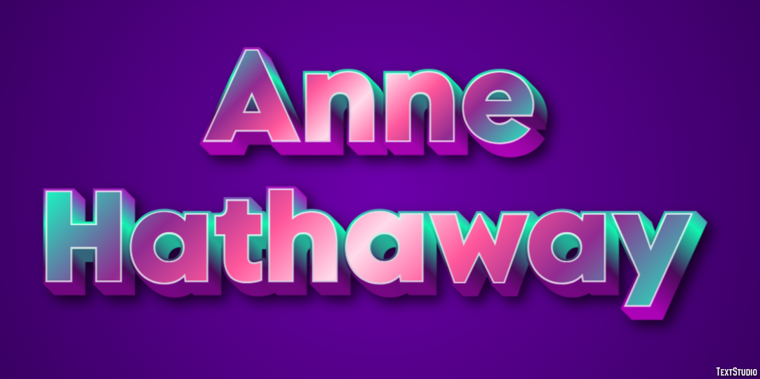 Anne Hathaway Efeito do texto