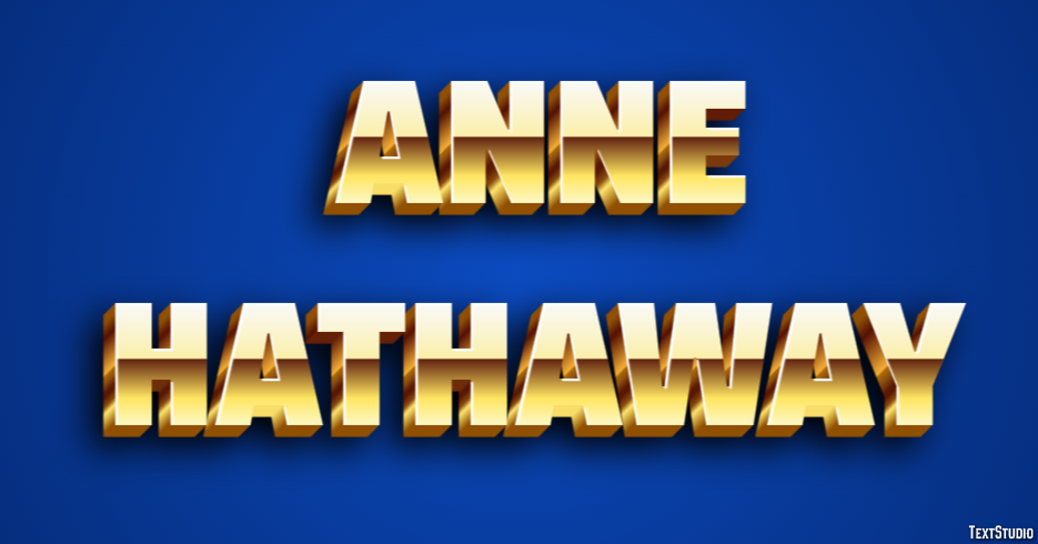 Anne Hathaway Efeito do texto