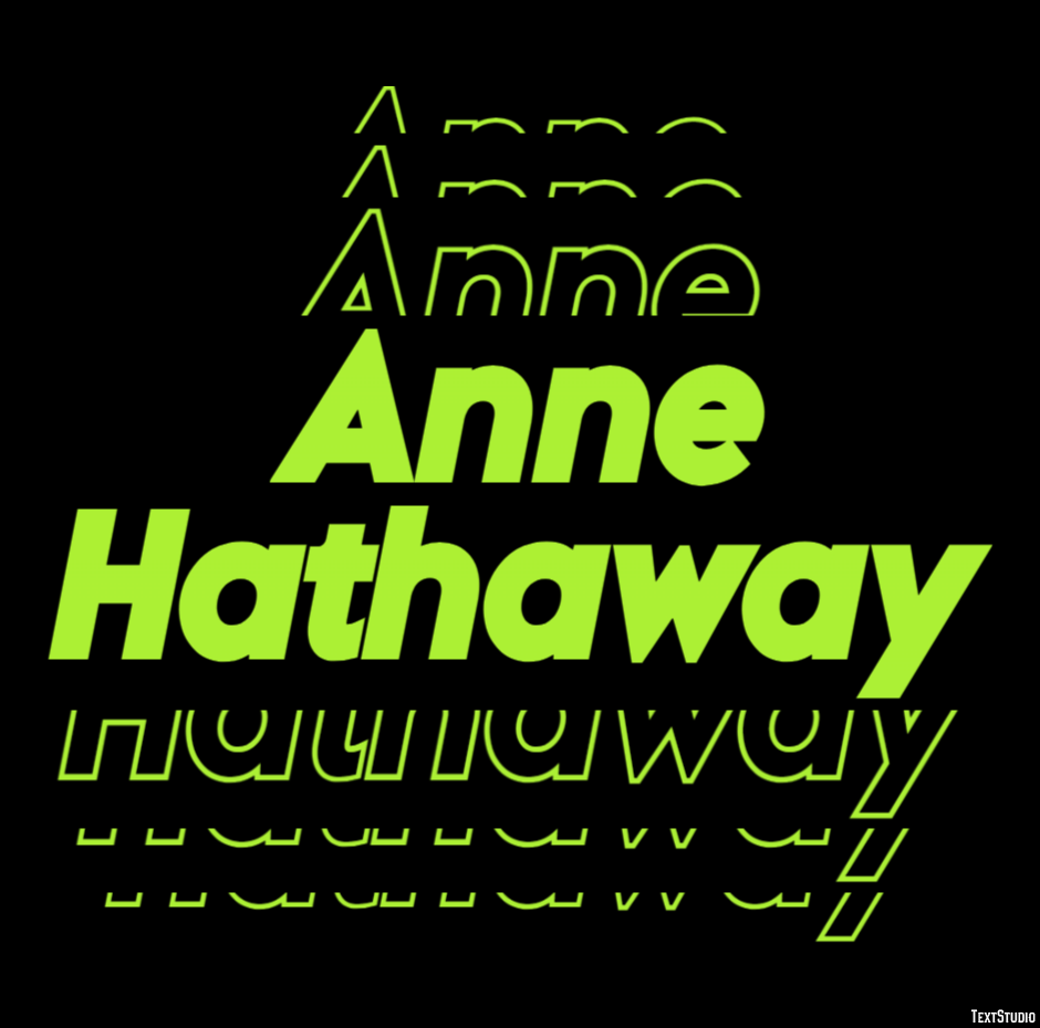 Anne Hathaway Efeito do texto