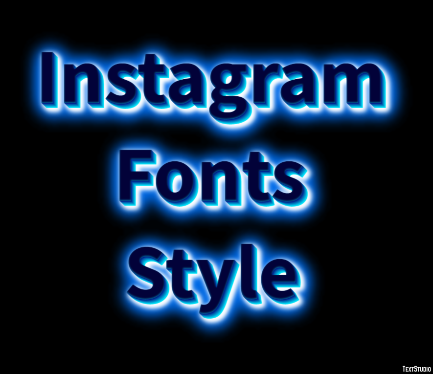 Instagram Fonts Style Efeito de texto