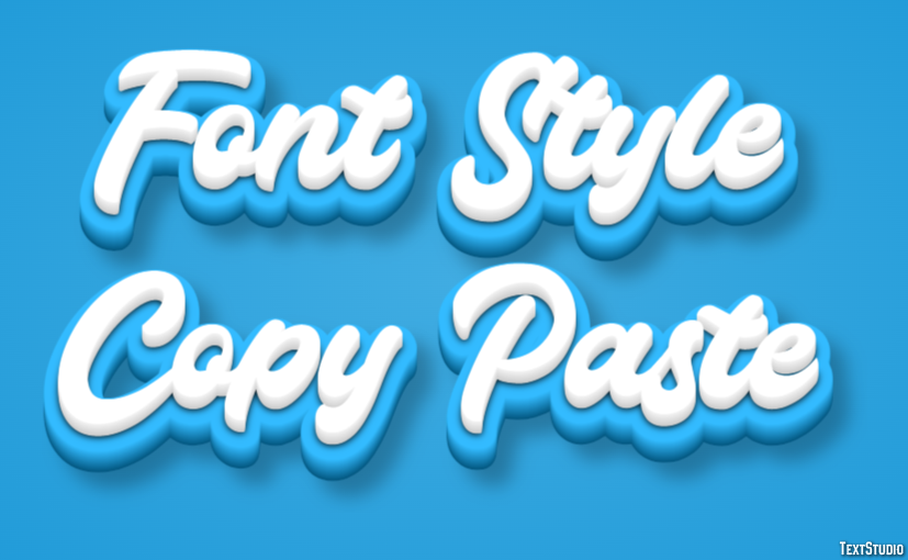 Font Style Copy Paste Efekt tekstowy