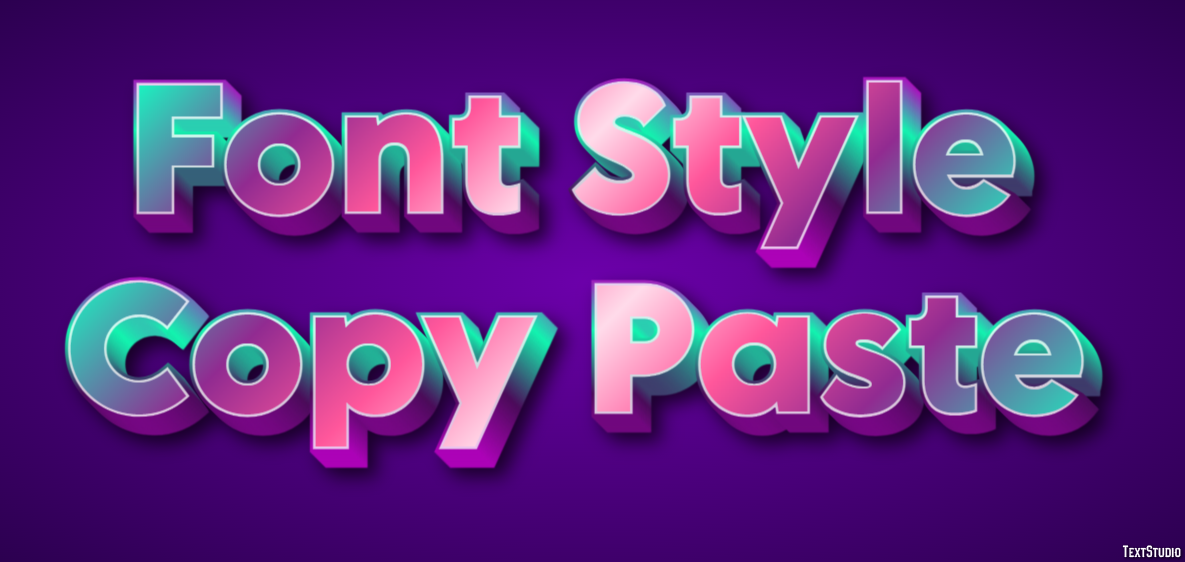 Font Style Copy Paste Efekt tekstowy