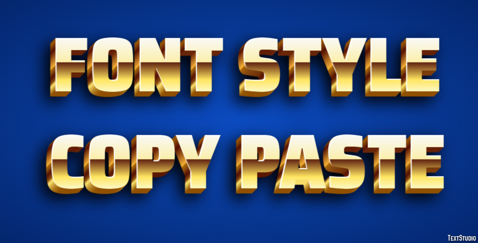 Font Style Copy Paste Efekt tekstowy