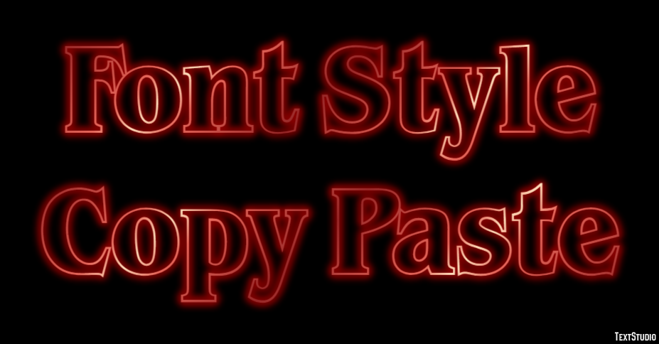 Font Style Copy Paste Efekt tekstowy