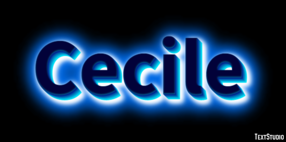 Cecile Text Effect