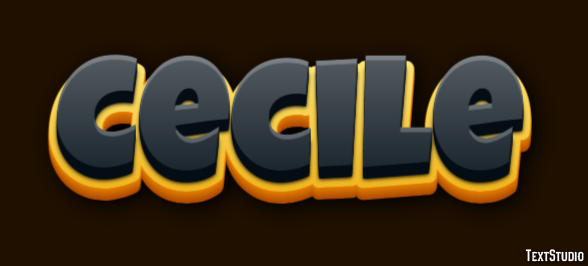 Cecile Text effect