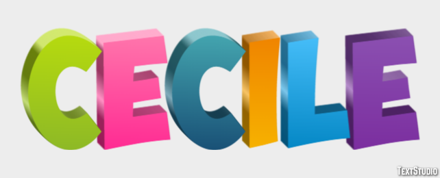 Cecile Text Effect