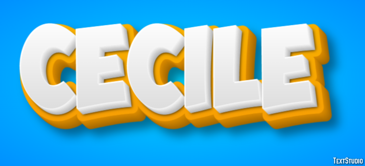 Cecile Text effect