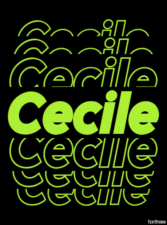 Cecile Efecto de Texto