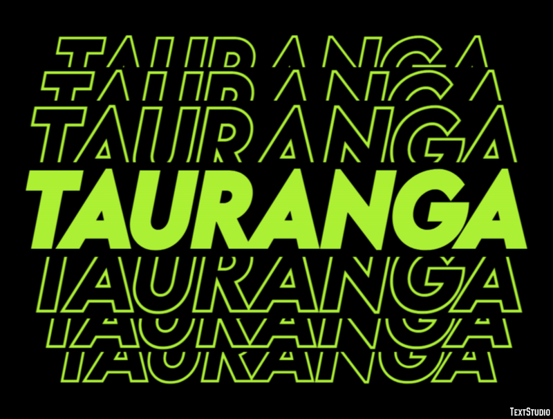 Tauranga Efeito de texto