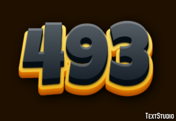 493 Efeito de texto