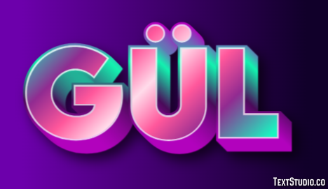 Gül Efeito de texto