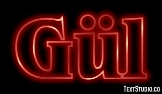 Gül Efeito de texto