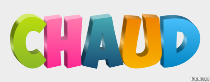 Chaud Text Effect