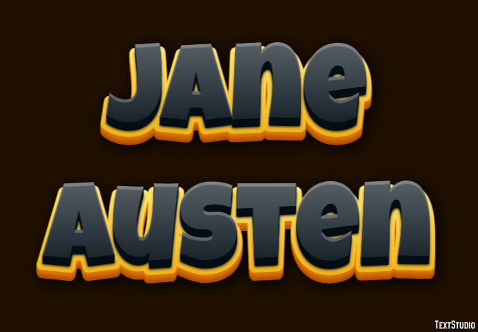 Jane Austen Text effect