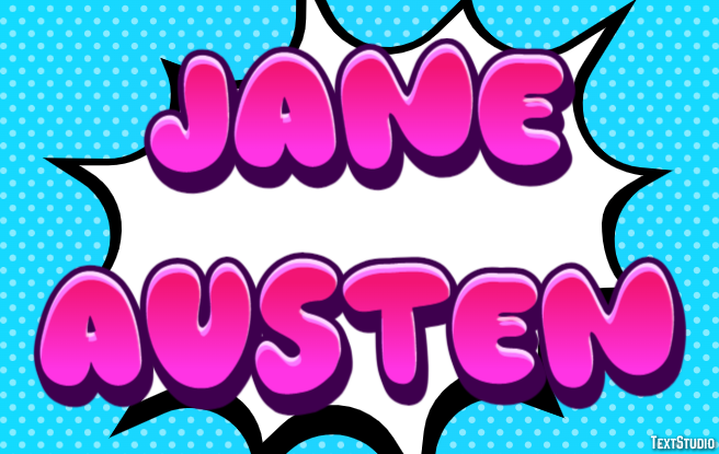 Jane Austen Efeito de texto