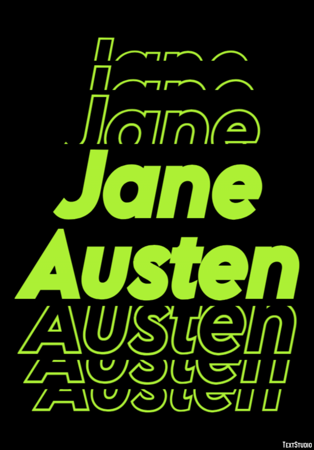 Jane Austen Efeito de texto
