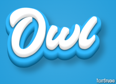 Owl Text Effect