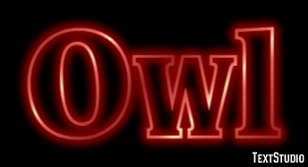 Owl Text Effect