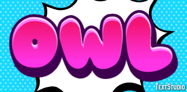 Owl Text Effect