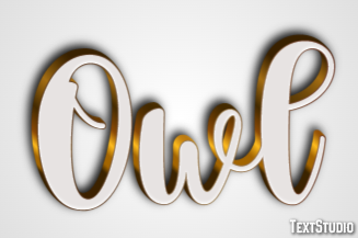 Owl Effet de Texte