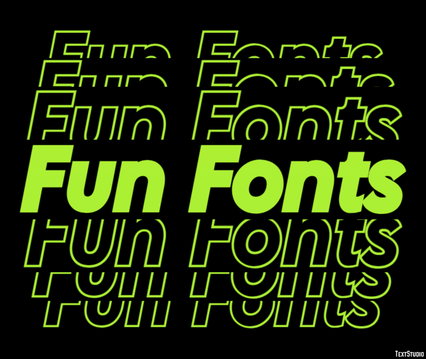 Fun Fonts Text Effect