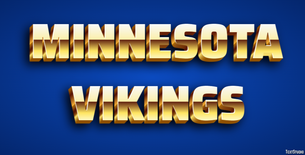 Minnesota Vikings Efeito de texto