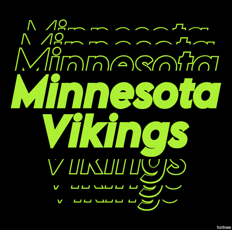 Minnesota Vikings Efecto de texto