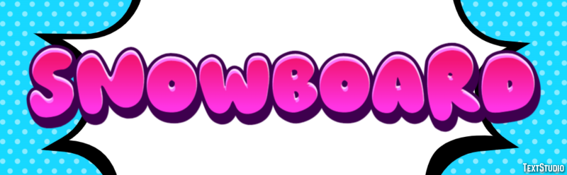 Snowboard Texteffekt