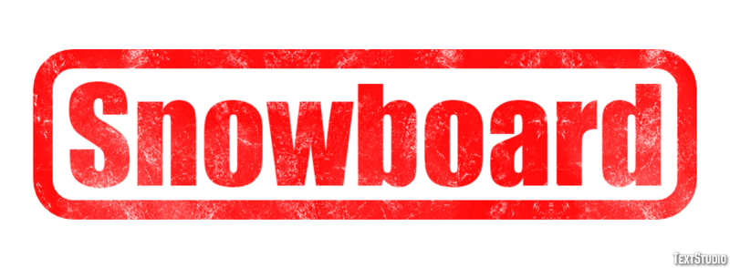 Snowboard Texteffekt