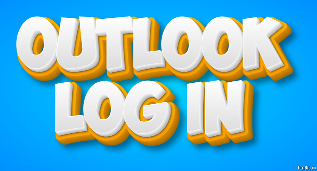 Outlook Log In Efeito de texto