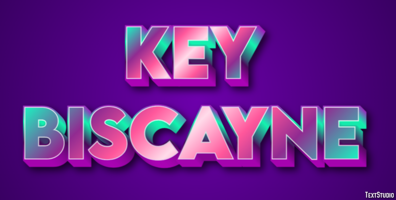 Key Biscayne Efekt tekstowy