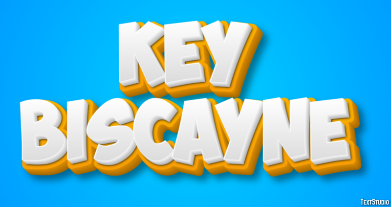 Key Biscayne Efekt tekstowy