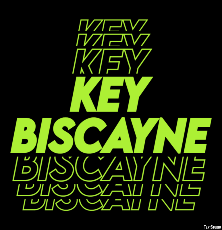 Key Biscayne テキスト効果