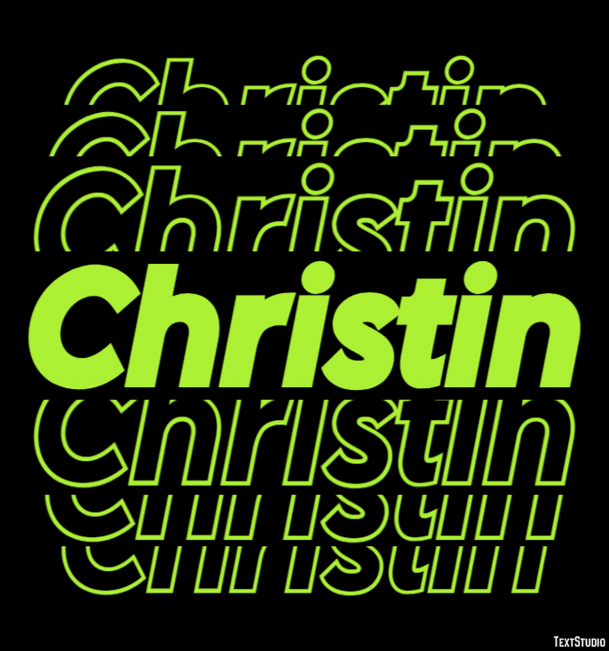 Christin Text effect