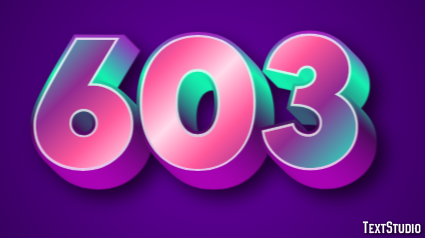 603 Text Effect