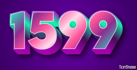 1599 Text Effect