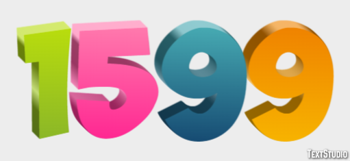 1599 Text Effect