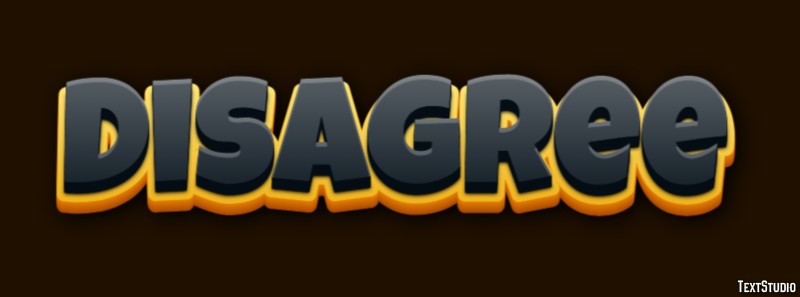 Disagree Efecto de Texto