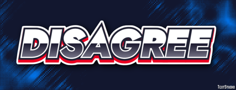 Disagree Text Effect