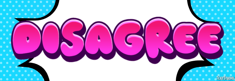 Disagree Text Effect