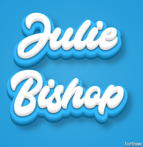 Julie Bishop Efeito de texto
