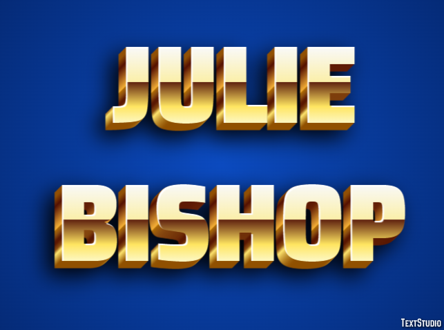 Julie Bishop Efeito do texto