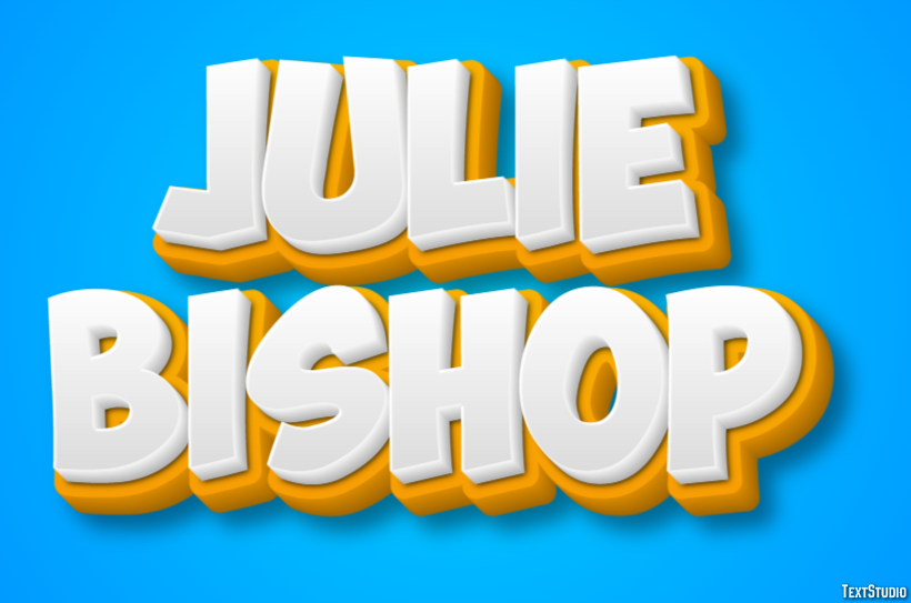 Julie Bishop Efeito de texto