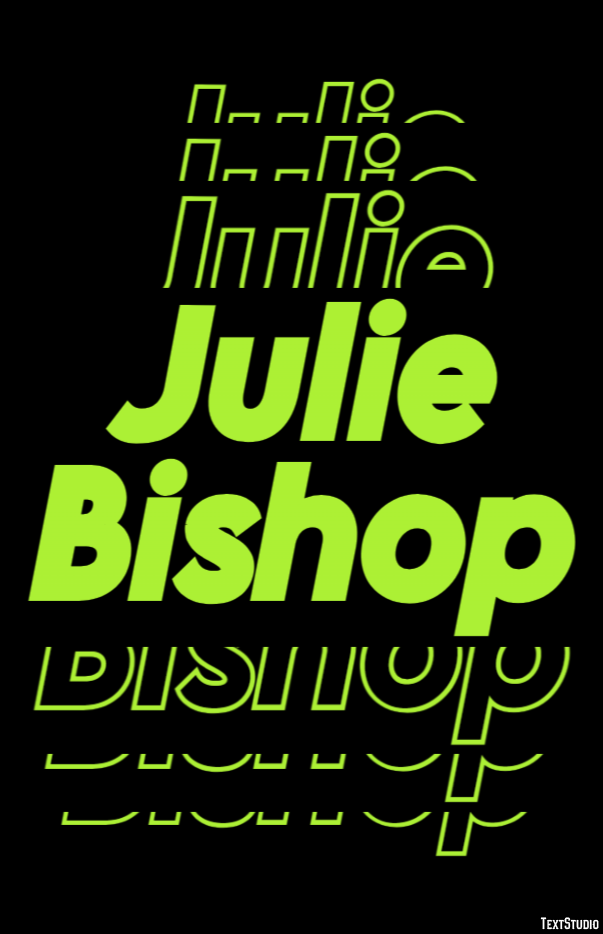 Julie Bishop Text Effect