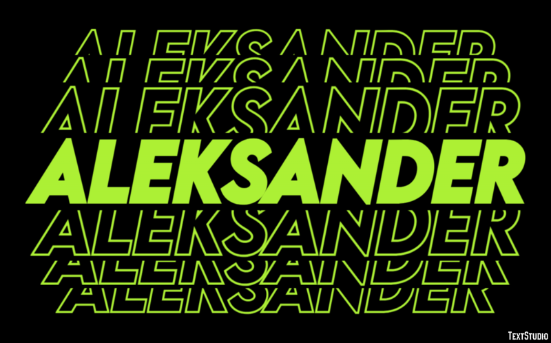 Aleksander Efekt tekstowy