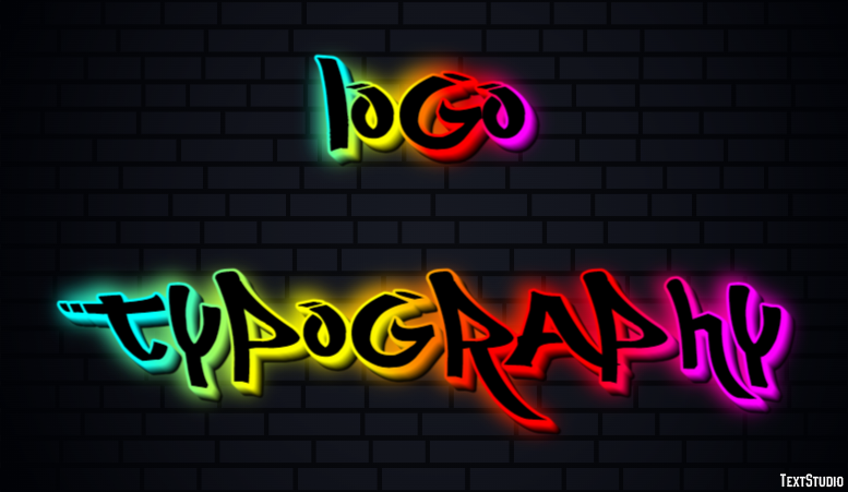 Logo Typography Текстовый эффект