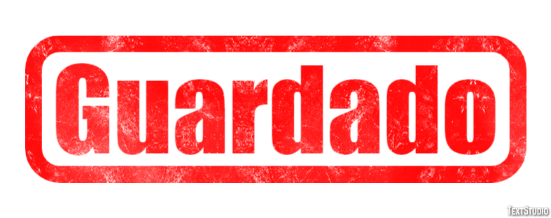 Guardado Efeito do texto