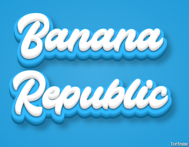 Banana Republic Effetto testo
