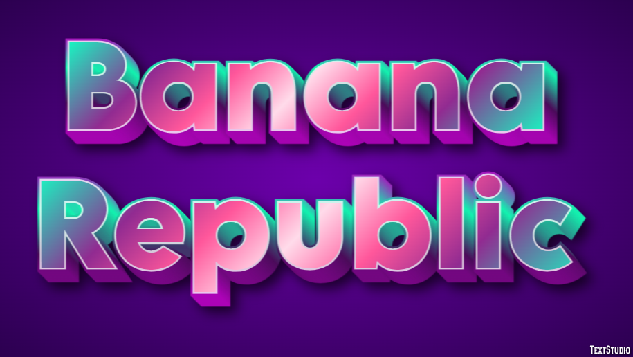 Banana Republic Effetto testo